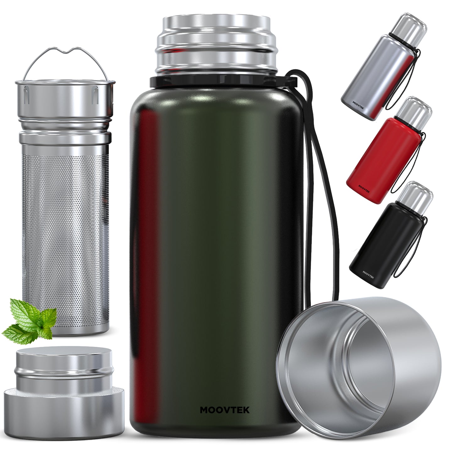 Thermos à thé avec infuseur et tasse