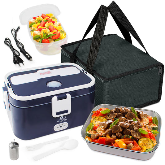 MoovTek Lunch box électrique - Gamelle chauffante 1,8l avec cuve amovible